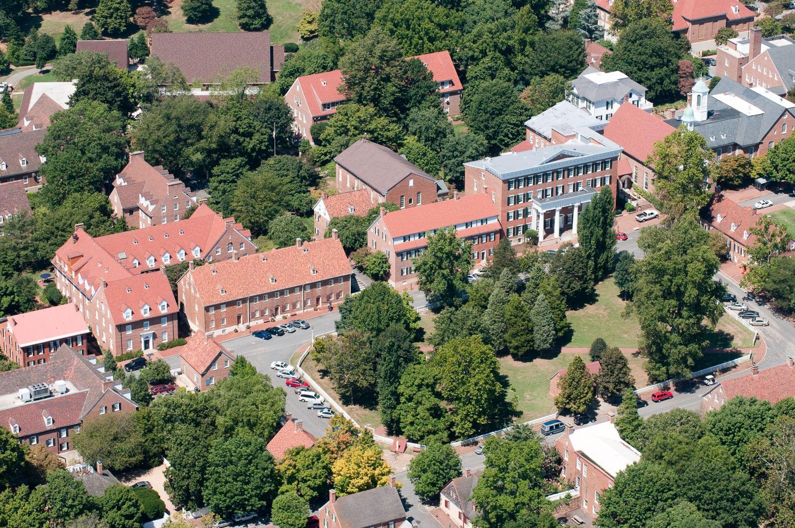 Birds Eye View of Salem College and Academy