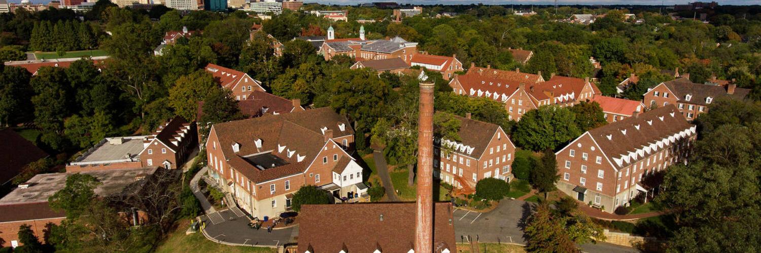 Aerial photo of Salem College campus
